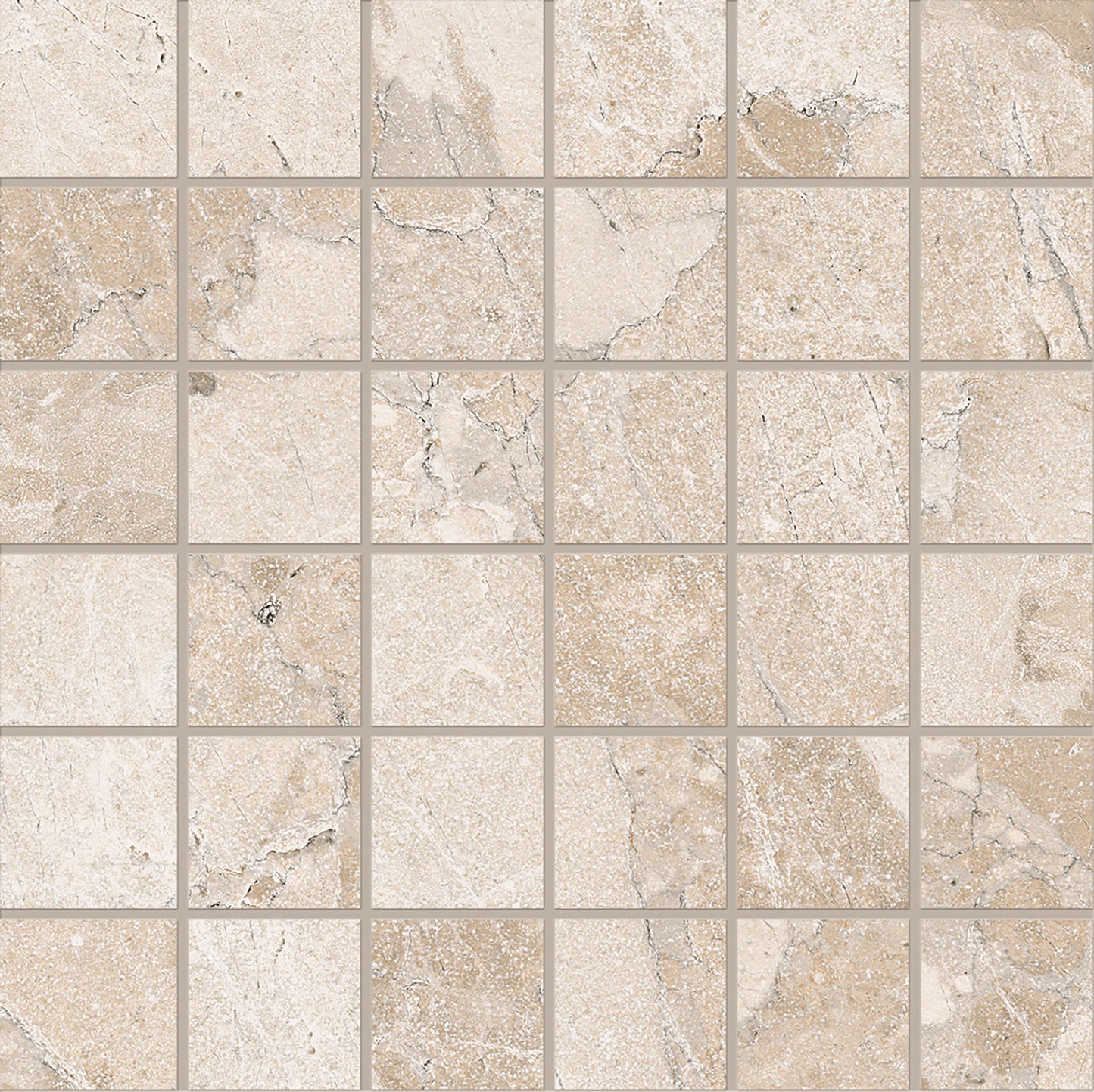 Ergon Matera Stone Beige Mosaico 5x5 Silktech EN9V | Miglior prezzo nel 2025 su Cego Ceramiche