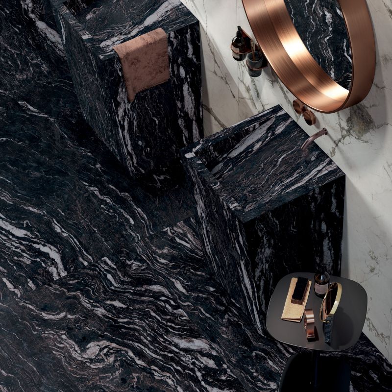 Sensi Gems Titanium Black 120x120 Lux - Gres Porcellanato di ABK - Prezzo solo €154.44! Compra ora su CEGO CERAMICHE