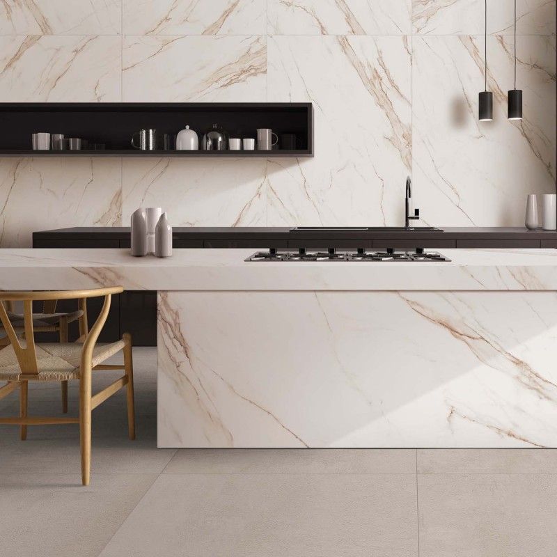 Sensi Up Calacatta Gold 120x120 Lux - Gres Porcellanato di ABK - Prezzo solo €154.44! Compra ora su CEGO CERAMICHE