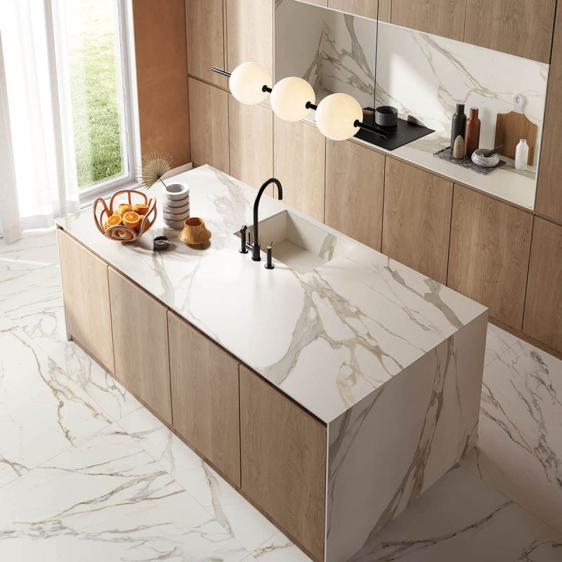 Sensi Signoria Calacatta Michelangelo 120x120 Antique 3D - Gres Porcellanato di ABK - Prezzo solo €173.56! Compra ora su CEGO CERAMICHE