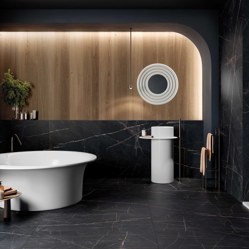 Sensi 900 Precious Black 120x120 ant.3D - Gres Porcellanato di ABK - Prezzo solo €173.56! Compra ora su CEGO CERAMICHE