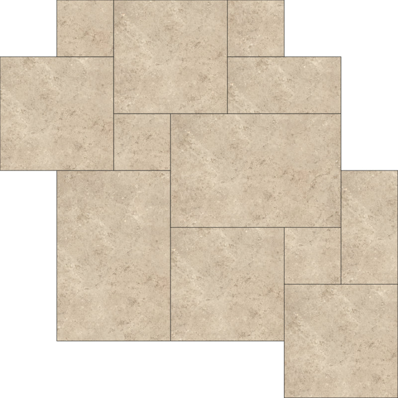 Gardenia&Ariana Orosei Mix Flakes Cream Naturale Bordo Naturale 8,5mm 40x60