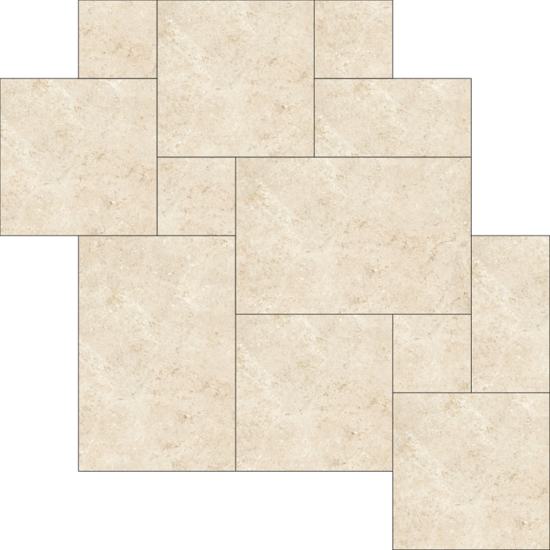 Gardenia&Ariana Orosei Mix Flakes Vanilla Naturale Bordo Naturale 8,5mm 40x60