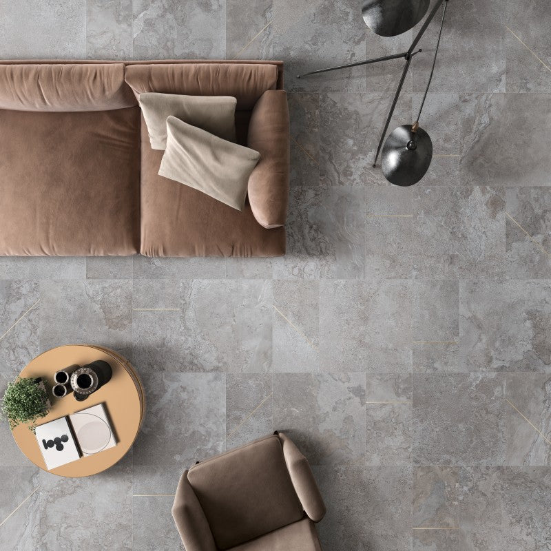 Alpes Raw Lead 60x120 Naturale - Gres Porcellanato di ABK - Prezzo solo €45.39! Compra ora su CEGO CERAMICHE