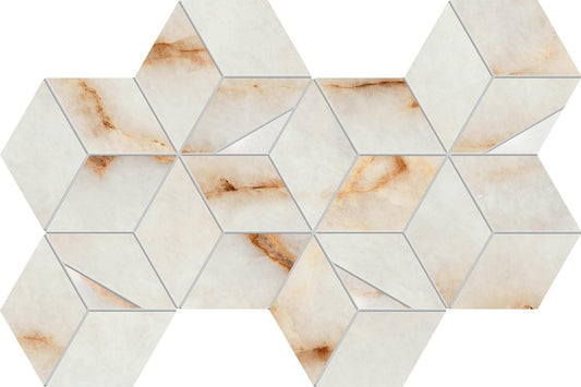 Marvel Diva Ice Crystal Mosaico Hex Lapp. 40,3x23,3 - Gres Porcellanato di Atlas Concorde - Prezzo solo €171.21! Compra ora su CEGO CERAMICHE