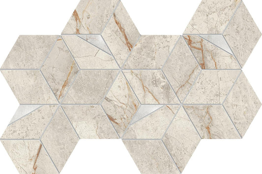 Marvel Diva White Everest Mosaico Hex Lapp. 40,3x23,3 - Gres Porcellanato di Atlas Concorde - Prezzo solo €171.21! Compra ora su CEGO CERAMICHE
