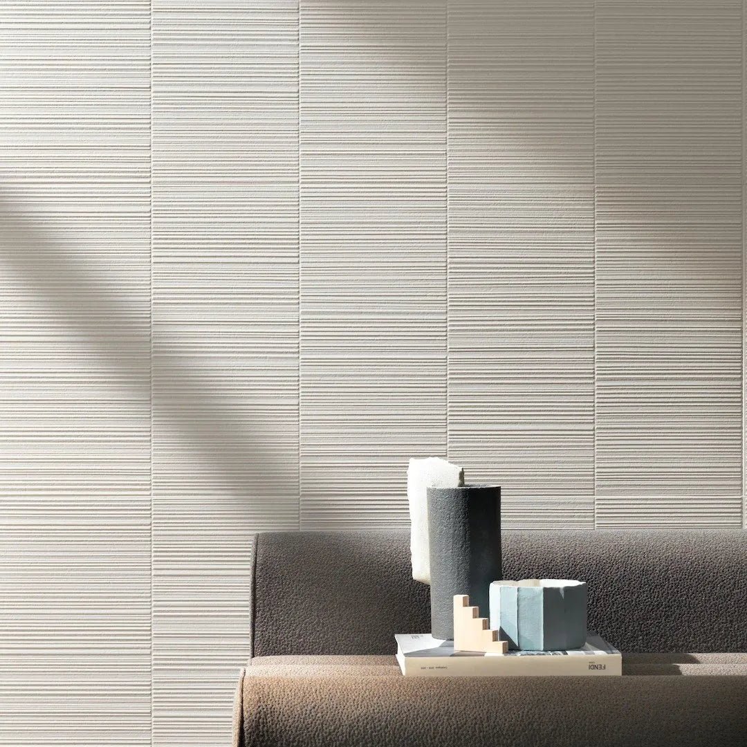 3D Wall Plaster Barcode White 50x120 - Pasta Bianca di Atlas Concorde - Prezzo solo €85.05! Compra ora su CEGO CERAMICHE