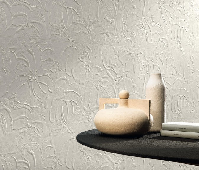 3D Wall Plaster Bloom White 50x120 - Pasta Bianca di Atlas Concorde - Prezzo solo €85.05! Compra ora su CEGO CERAMICHE