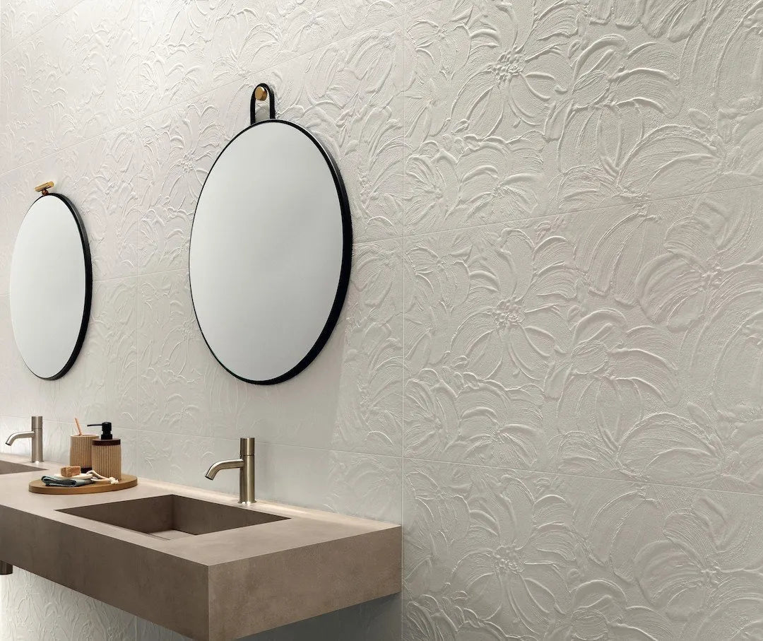 3D Wall Plaster Bloom White 50x120 - Pasta Bianca di Atlas Concorde - Prezzo solo €85.05! Compra ora su CEGO CERAMICHE