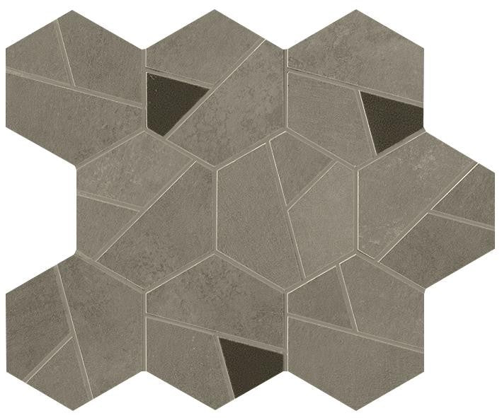Boost Pro Taupe Mosaico Hex Coffee 25x28,5 - Gres Porcellanato di Atlas Concorde - Prezzo solo €119! Compra ora su CEGO CERAMICHE