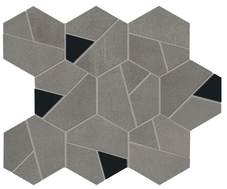 Boost Smoke Mosaico Hex Black 25x28,5 - Gres Porcellanato di Atlas Concorde - Prezzo solo €119! Compra ora su CEGO CERAMICHE
