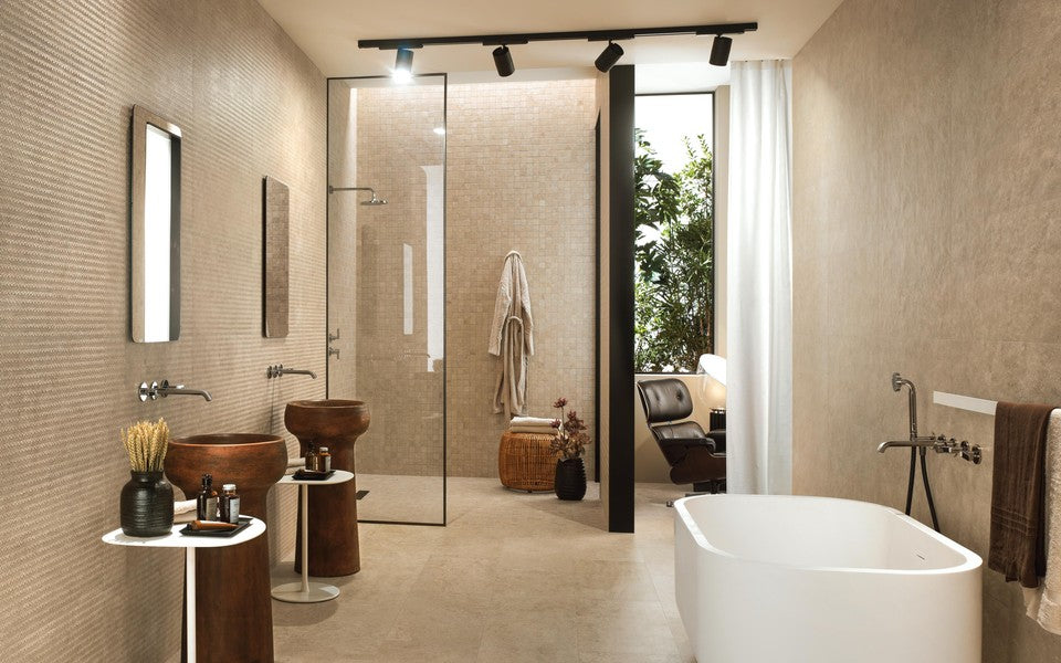 Lims 3D Wallpaper Beige 40x80 - Pasta Bianca di Atlas Concorde - Prezzo solo €47.06! Compra ora su CEGO CERAMICHE