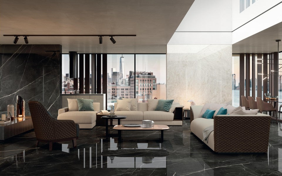 Marvel Gala Calacatta Black 120x120 Lapp. - Gres Porcellanato di Atlas Concorde - Prezzo solo €171.29! Compra ora su CEGO CERAMICHE