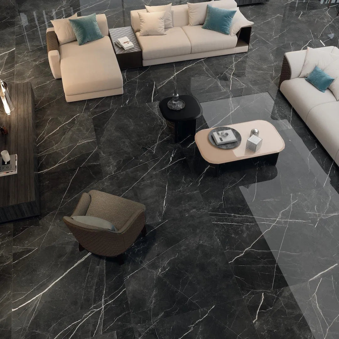 Marvel Gala Calacatta Black 120x120 Lapp. - Gres Porcellanato di Atlas Concorde - Prezzo solo €171.29! Compra ora su CEGO CERAMICHE