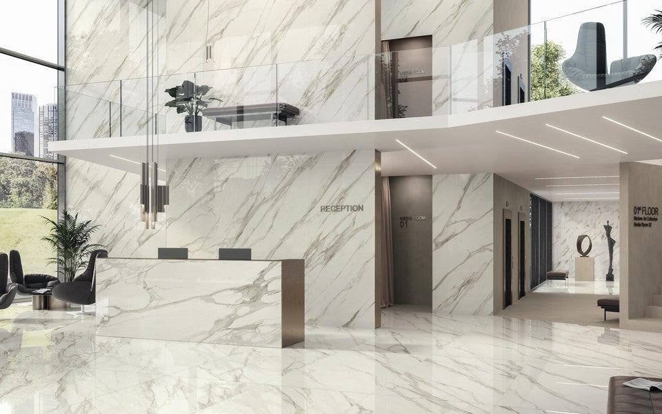 Marvel Meraviglia Calacatta Bernini 120x120 Lapp. - Gres Porcellanato di Atlas Concorde - Prezzo solo €171! Compra ora su CEGO CERAMICHE