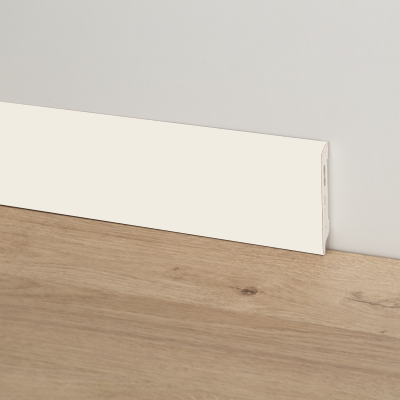 Clap battiscopa PVC tondo Bianco 70x10x2200 mm - Déco, immagine 1