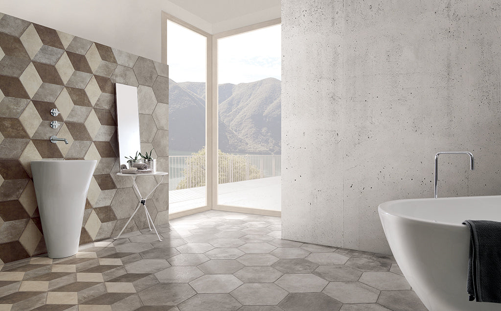 Heritage DECO EXAGONA 34,5X40 texture_2 - Gres Porcellanato di Fioranese - Prezzo solo €34.25! Compra ora su CEGO CERAMICHE