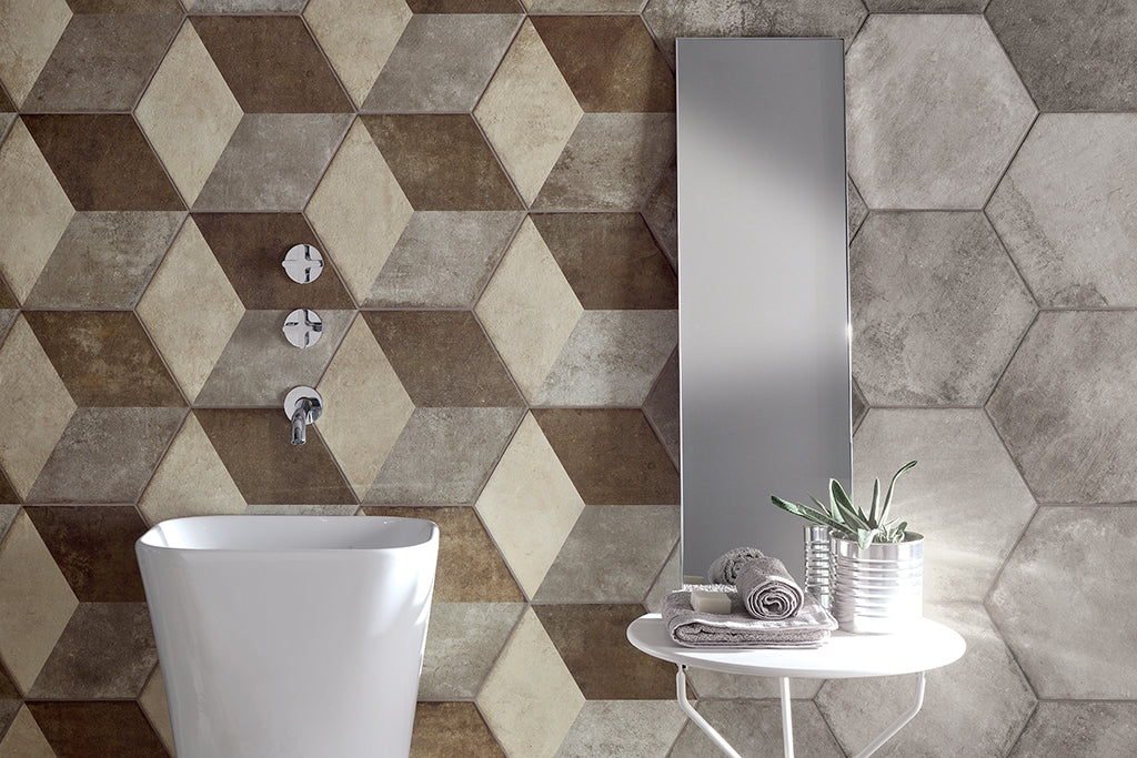 Heritage DECO EXAGONA 34,5X40 texture_2 - Gres Porcellanato di Fioranese - Prezzo solo €34.25! Compra ora su CEGO CERAMICHE