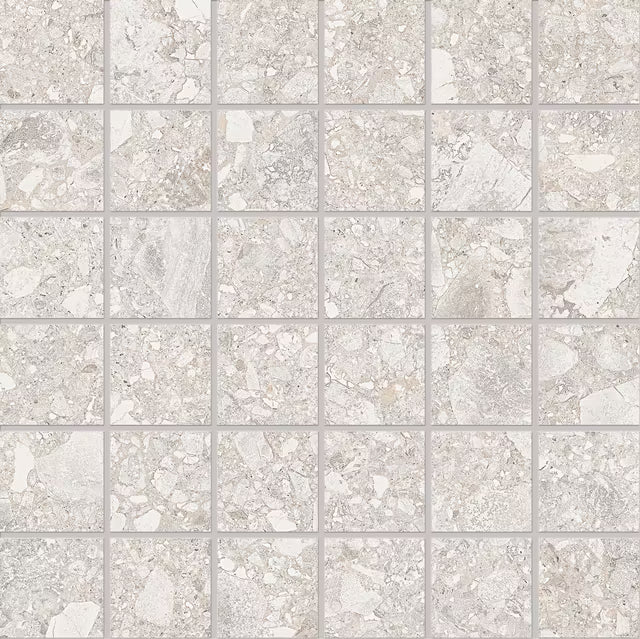 Ergon Lombarda Bianco Mosaico 30x30 Nat