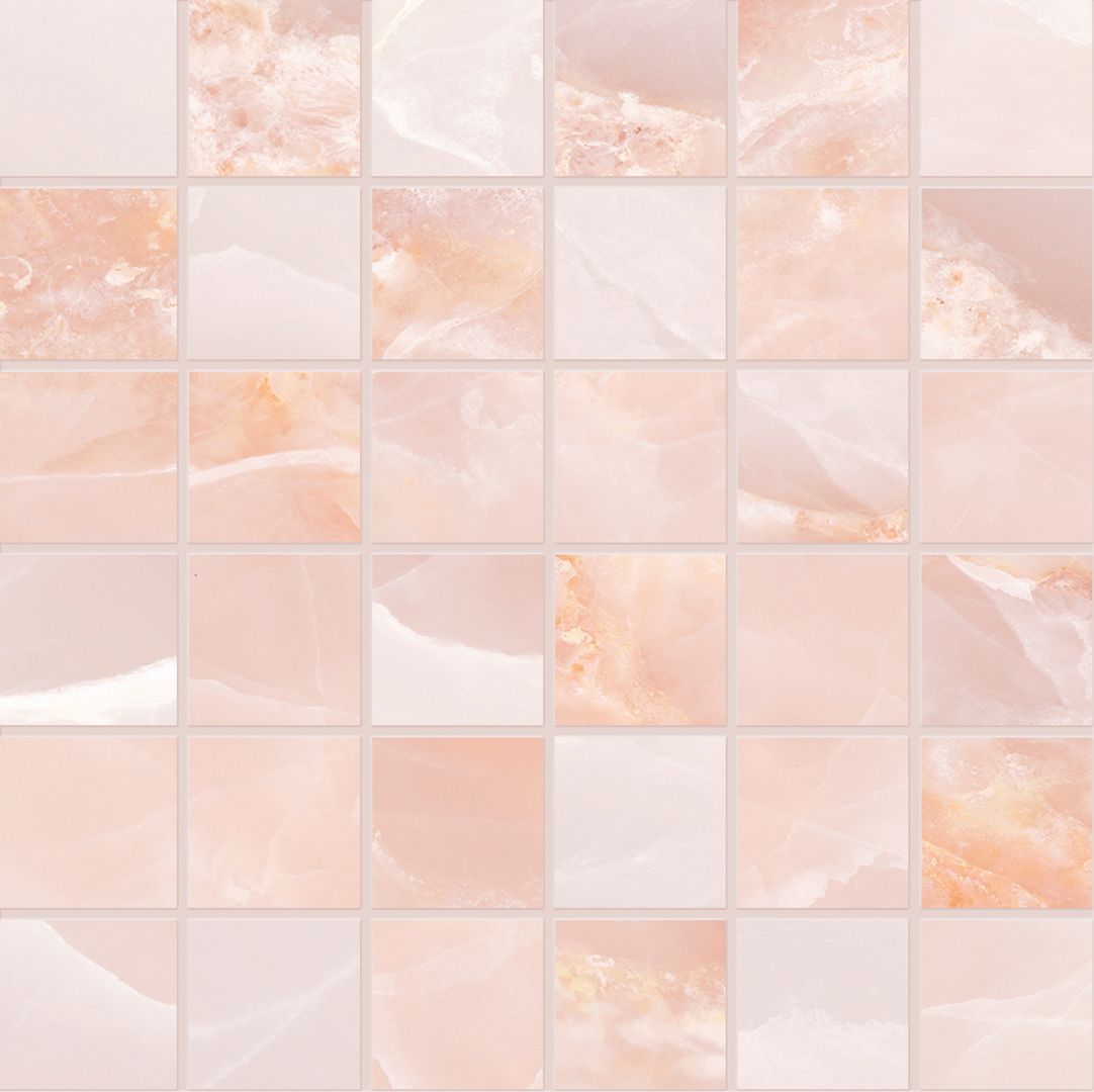 Emilceramica Tele di Marmo Onyx Pink Full Lappato Mosaico 5x5 EKYZ | Miglior prezzo nel 2025 su Cego Ceramiche