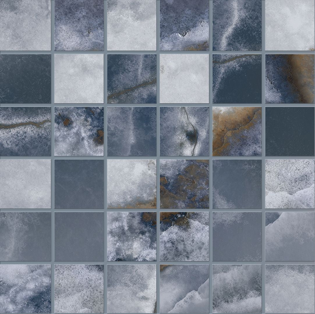 Emilceramica Tele di Marmo Onyx Blue Silktech Mosaico 5x5 EKYW | Miglior prezzo nel 2025 su Cego Ceramiche