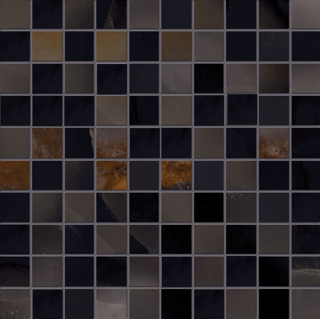 Emilceramica Tele di Marmo Onyx Black Silktech Mosaico 3x3 EKZ4 | Miglior prezzo nel 2025 su Cego Ceramiche