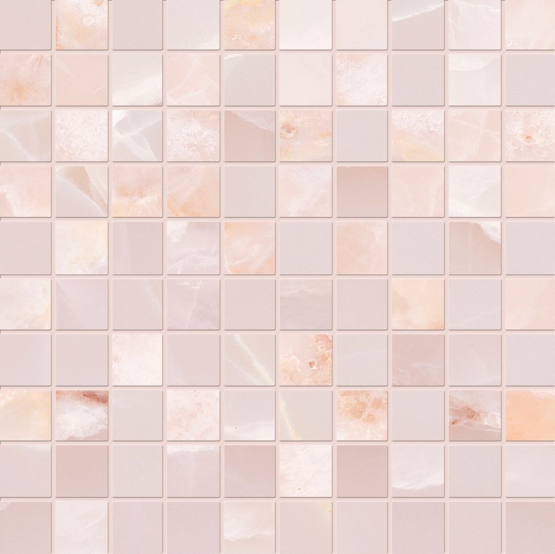 Emilceramica Tele di Marmo Onyx Pink Full Lappato Mosaico 3x3 EKZC | Miglior prezzo nel 2025 su Cego Ceramiche