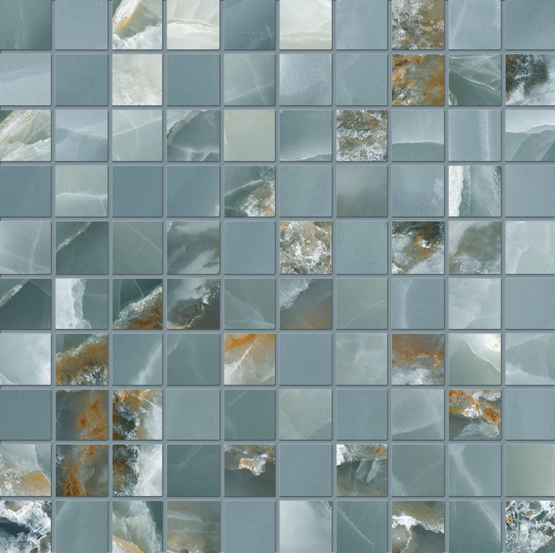 Emilceramica Tele di Marmo Onyx Green Full Lappato Mosaico 3x3 EKZE | Miglior prezzo nel 2025 su Cego Ceramiche