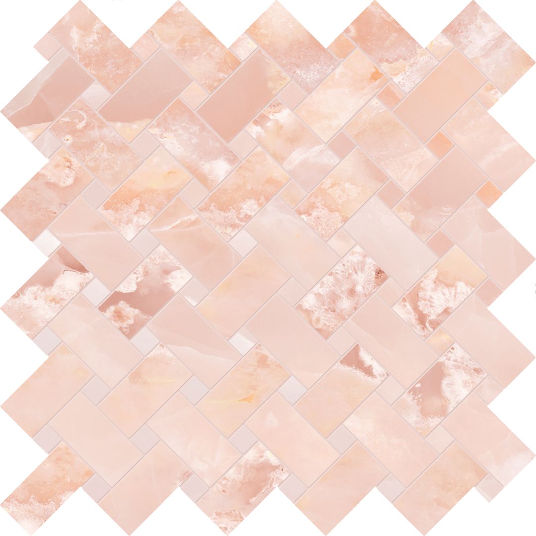 Emilceramica Tele di Marmo Onyx Pink Silktech Intrecci EKZJ | Miglior prezzo nel 2025 su Cego Ceramiche