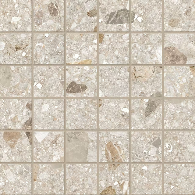 Ergon Lombarda Mix Sabbia Mosaico 30x30 Nat