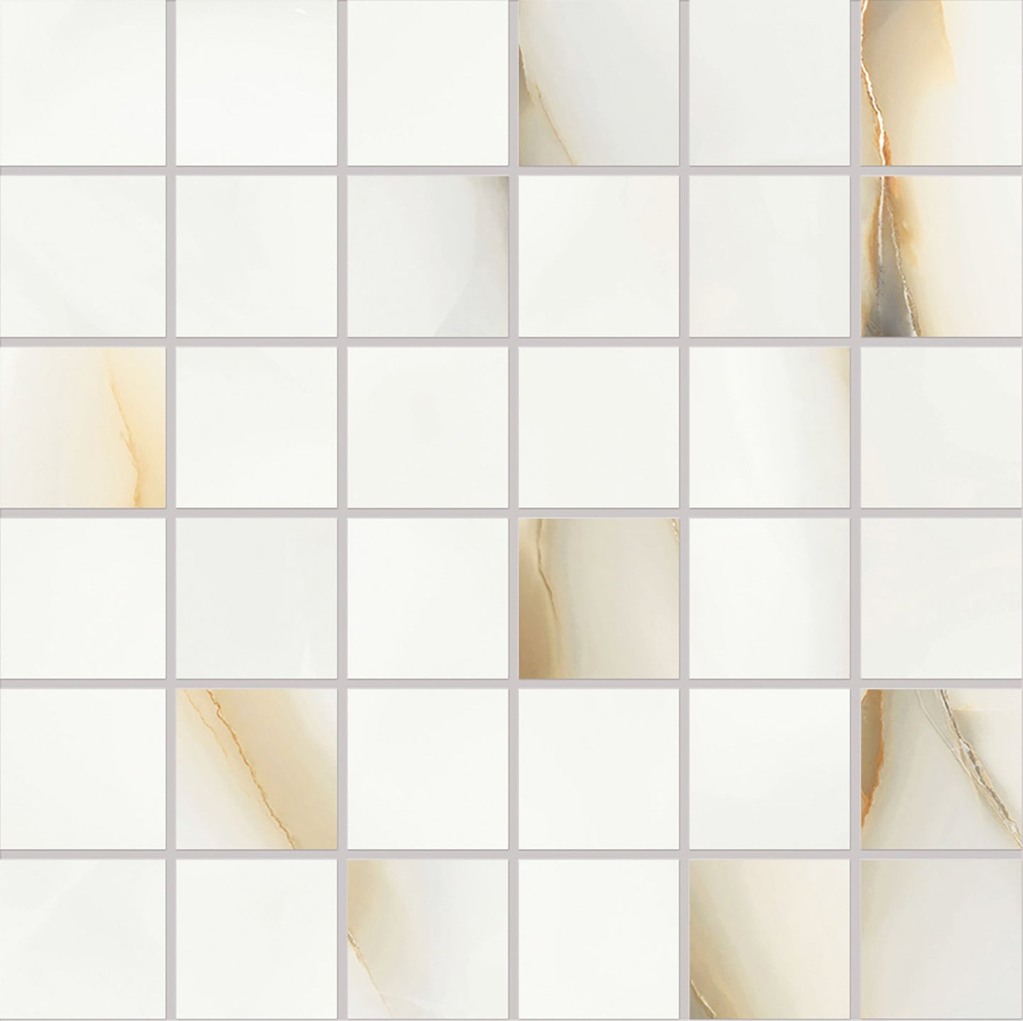 Emilceramica Tele di Marmo Pure Onyx Perla Mosaico 5x5 Silktech EMQP | Miglior prezzo nel 2025 su Cego Ceramiche