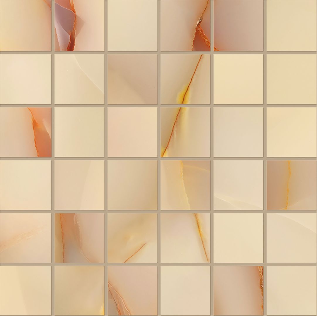 Emilceramica Tele di Marmo Pure Onyx Miele Mosaico 5x5 Full Lappato EMQT | Miglior prezzo nel 2025 su Cego Ceramiche