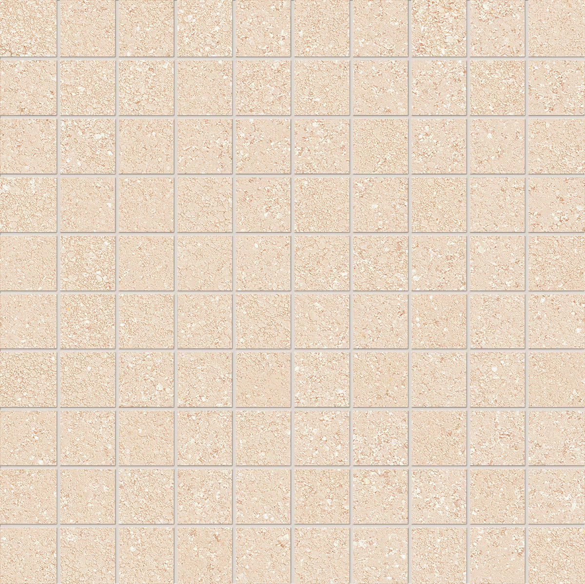 Emilceramica Pietra Essenza Rosa Polvere Mosaico 3x3 Silktech