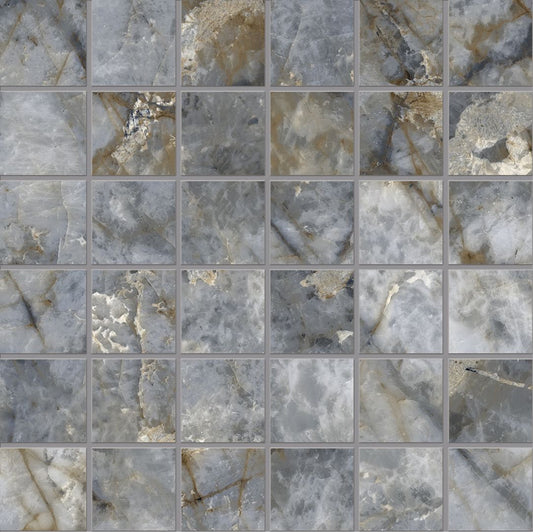 Emilceramica Tele di Marmo Revolution Blu Ande Mosaico 5x5 Full Lappato EHP1 | Miglior prezzo nel 2025 su Cego Ceramiche