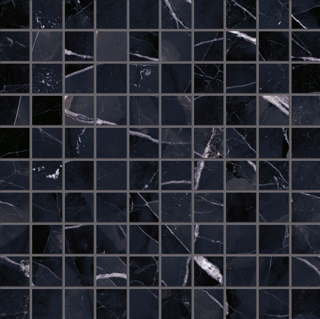 Emilceramica Tele di Marmo Revolution Calacatta Black Mosaico 3x3 Full Lappato EHPE | Miglior prezzo nel 2025 su Cego Ceramiche