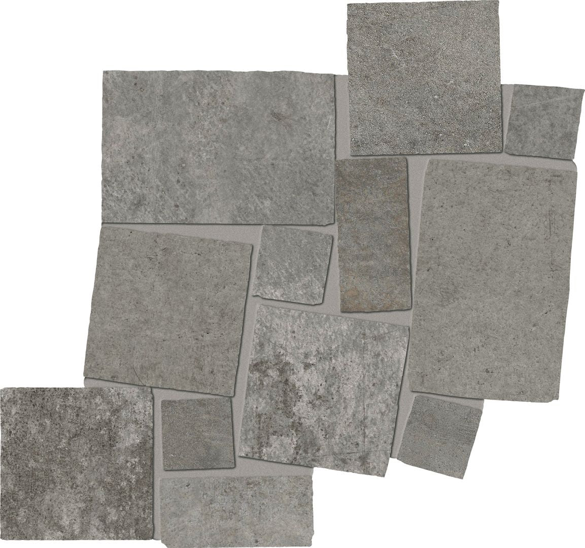 Emilceramica Fabrika Dark Grey Mosaico Blokko 34,1x34,3 Silktech EMXQ | Miglior prezzo nel 2025 su Cego Ceramiche
