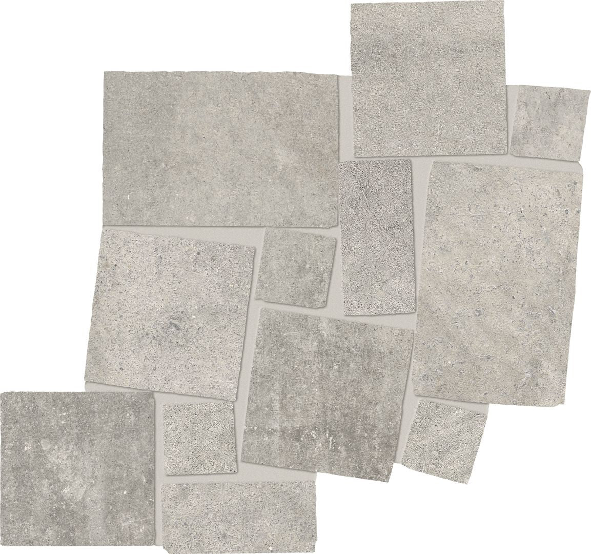 Emilceramica Fabrika Grey Mosaico Blokko 34,1x34,3 Silktech EMXP | Miglior prezzo nel 2025 su Cego Ceramiche