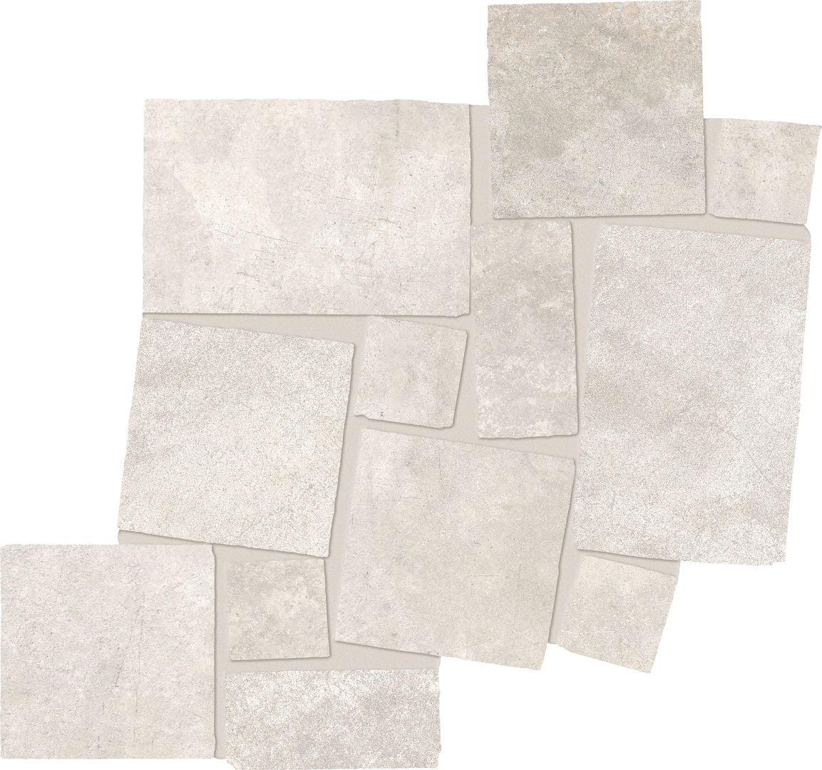 Emilceramica Fabrika White Mosaico Blokko 34,1x34,3 Silktech EMXR | Miglior prezzo nel 2025 su Cego Ceramiche