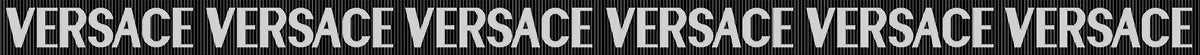 Versace Meteorite Listello Firma Nero/Platino 2,7x60 Naturale