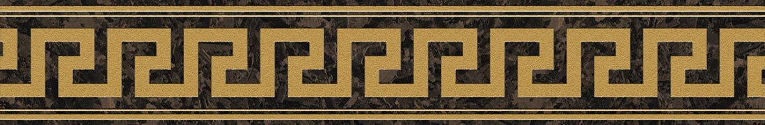 Versace Meteorite Fascia Greca Moka/Oro 9,8x60 Lappato