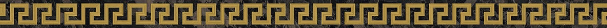 Versace Meteorite Listello Greca Moka/Oro 2,7x60 Lappato