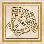 Versace Meteorite Tozzetto Medusa Miele/Oro 9,8x9,8 Naturale