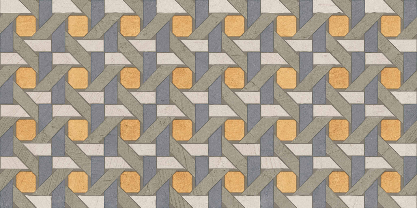 Gardenia&Ariana I Pigmenti Rattan Decorato Naturale 3D Rettificato 8,5mm 60x120