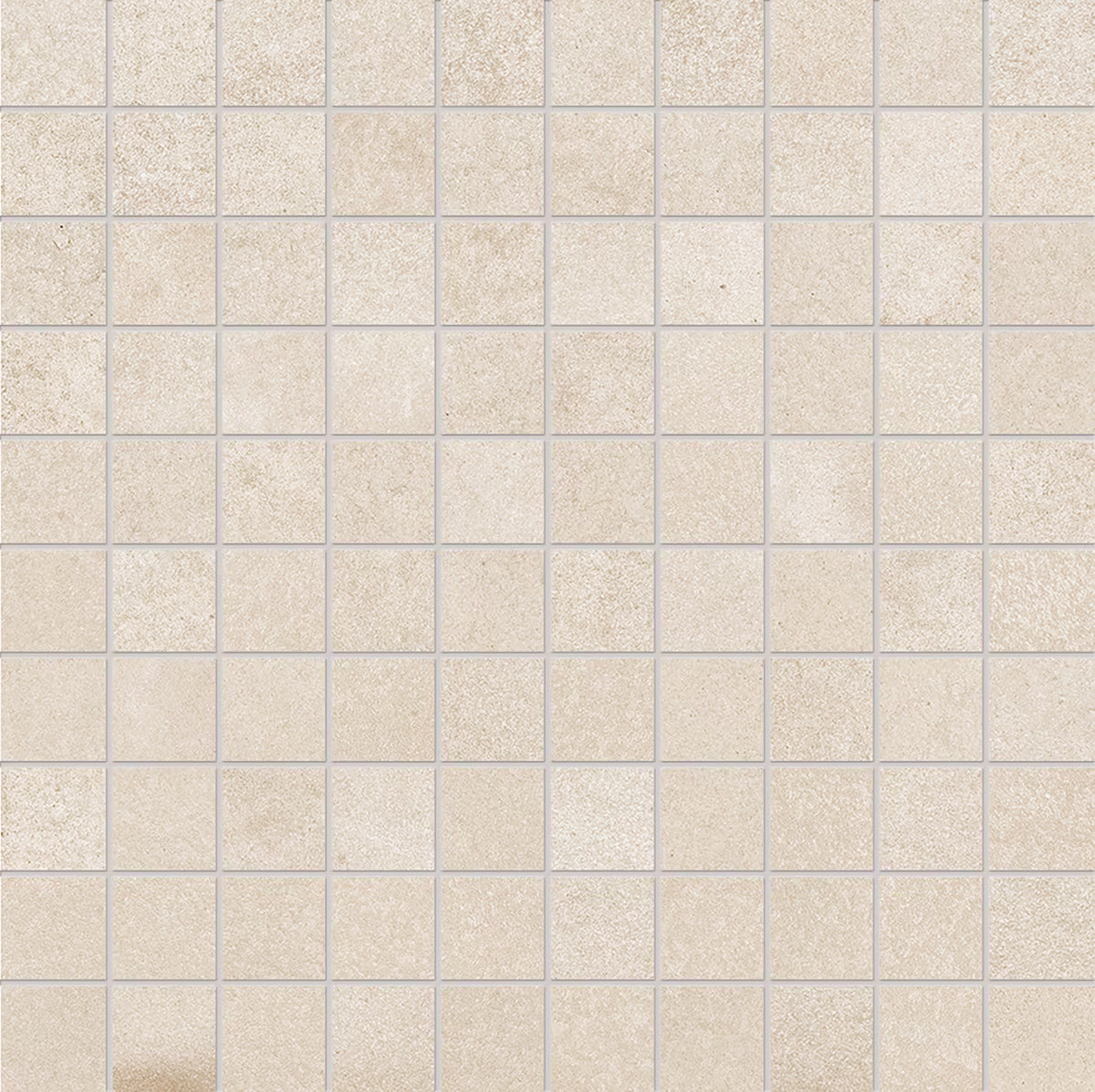 Ergon Tr3nd Ivory Concrete Mosaico 30x30 Naturale R10