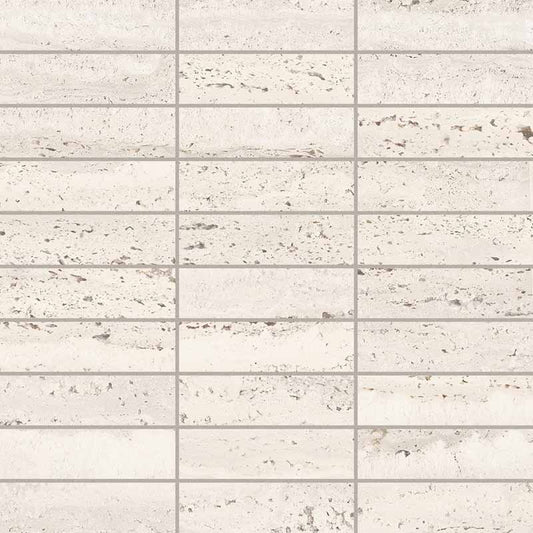Keope Trevi Ivory Mosaico Listelli 30x30 Silky
