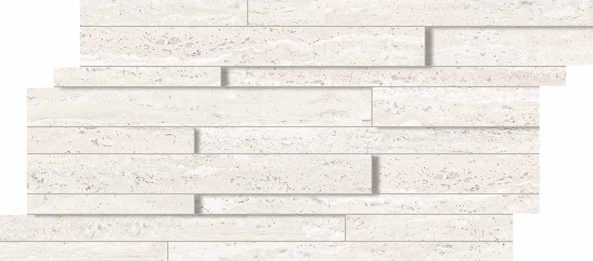 Keope Trevi White Mosaico Multispessore 30x60 Silky