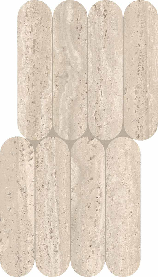 Keope Trevi Cross Walnut Biscuits 28,5x55,5 Spazzolato R10