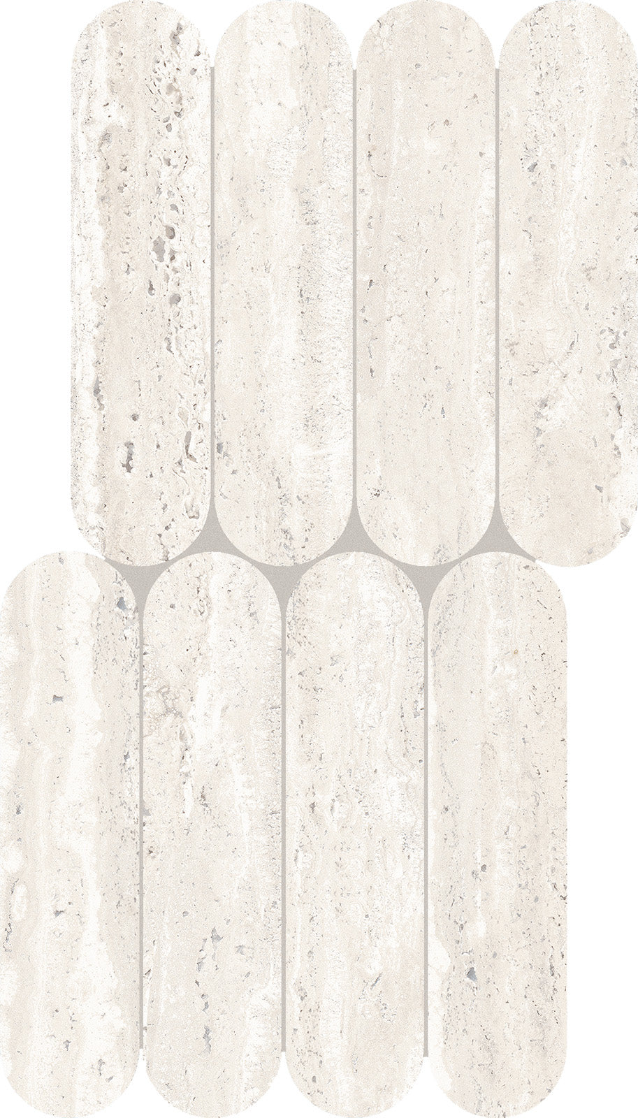 Keope Trevi Cross White Biscuits 28,5x55,5 Spazzolato R10