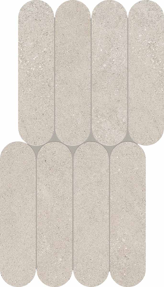 Keope Grace Clay Mosaico Biscuits 28,5x55,5 Spazzolato R10