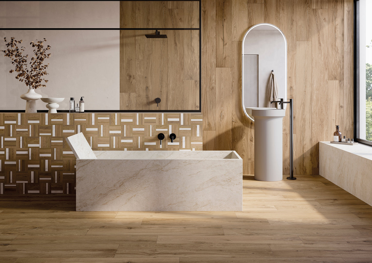Honey wood Bricola grip 20X120 r11 per esterno - Gres Porcellanato di LA FABBRICA AVA - Prezzo solo €26! Compra ora su CEGO CERAMICHE